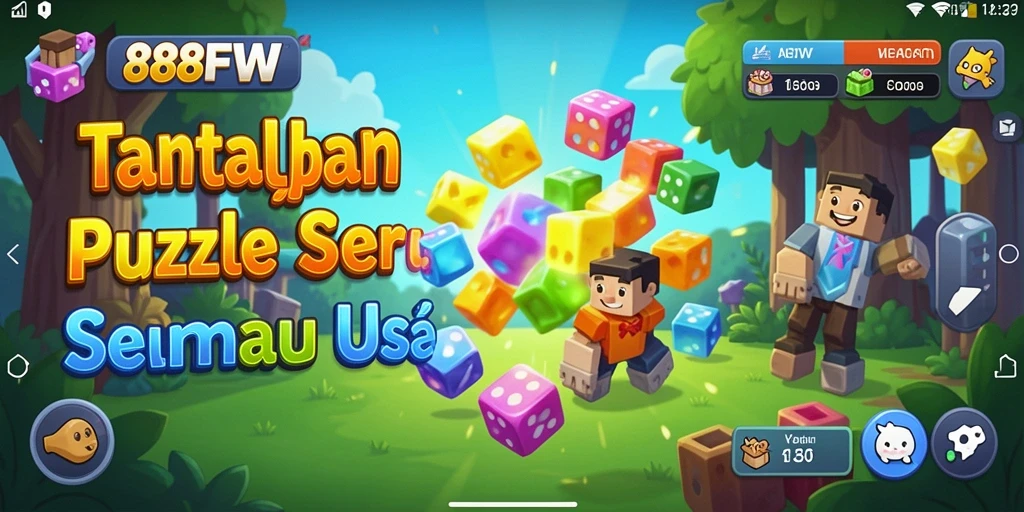 Screenshot menampilkan gameplay Puzzle yang menarik dan interaktif.