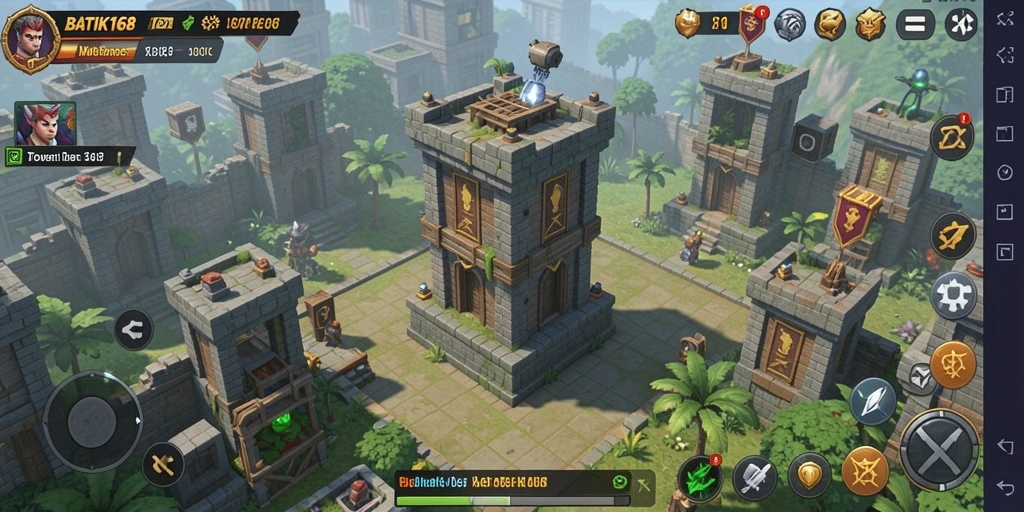 Gameplay seru Tower Defense di BATIK168.