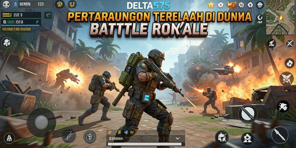 Tangkapan layar seru dari pertarungan di dunia DELTA575.