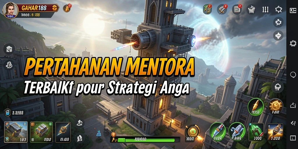 Gameplay GAHAR188 menampilkan pertempuran aksi Tower Defense yang mendebarkan.
