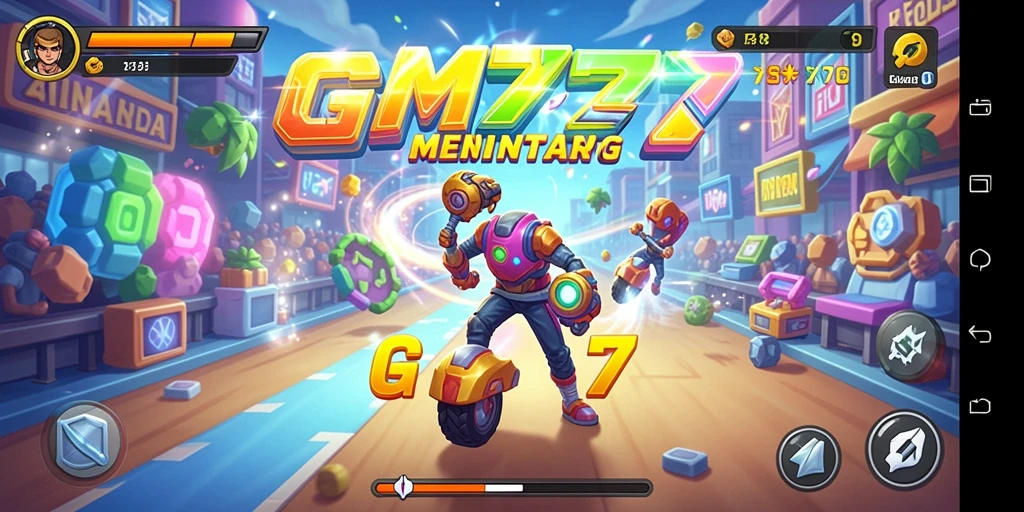 Screenshot GM777 menunjukkan gameplay seru dengan grafis menawan.