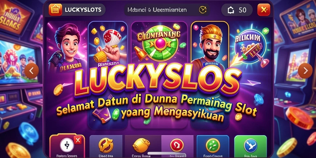 Tampilan gameplay menarik dari LUCKYSLOTS dengan efek visual yang mengesankan.