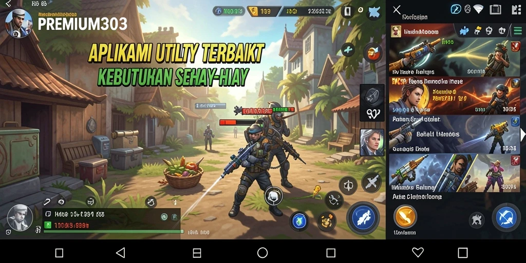 Tampilan antarmuka utama PREMIUM303 yang intuitif dan mudah digunakan.