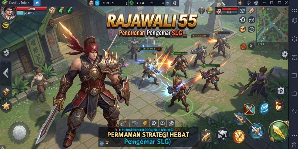 Tangkapan layar gameplay RAJAWALI55 yang menampilkan pertempuran yang mendebarkan.