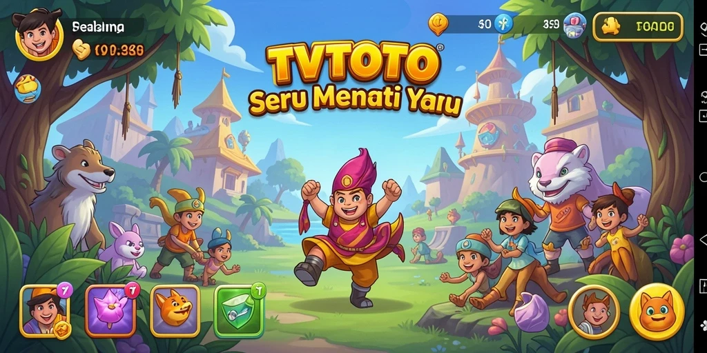 Gameplay TVTOTO yang menegangkan dengan grafik menawan.
